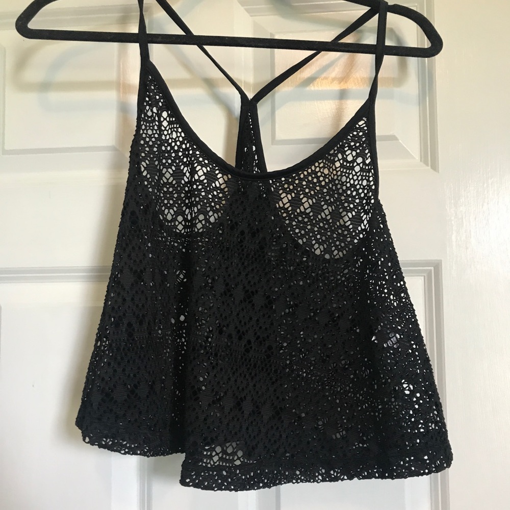 Black crop top